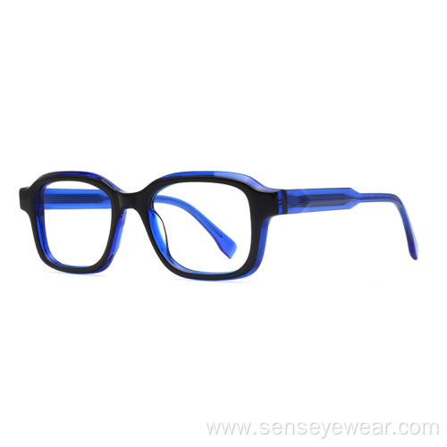 Vintage Design Square Acetate Eyeglasses Frame